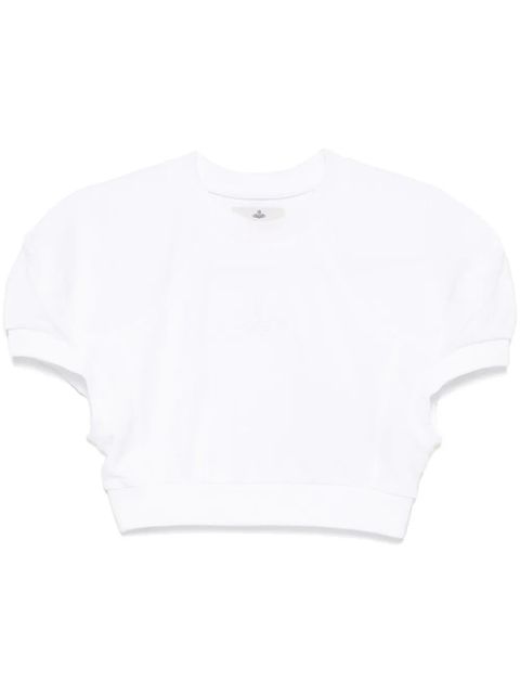 Vivienne Westwood cropped football T-shirt - White - zdjęcie produktu nr 1