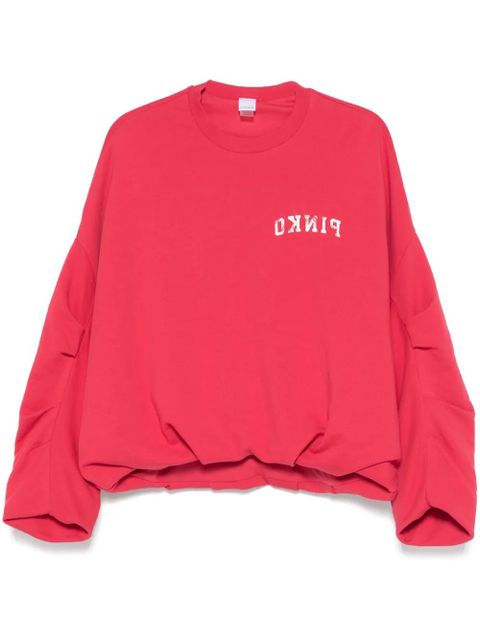 PINKO logo-print sweatshirt - Red - zdjęcie produktu nr 1