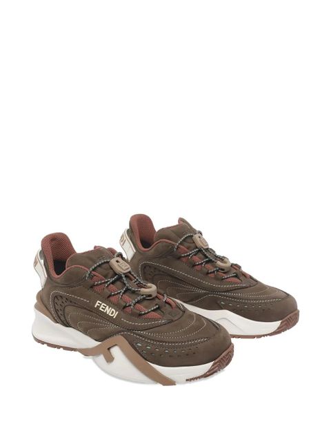 FENDI Flow logo sneakers - Brown