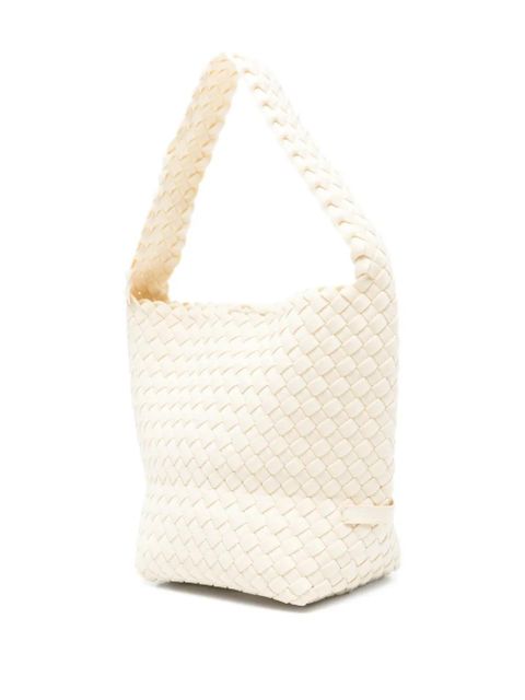 NAGHEDI small Nomad Hobo woven tote bag - Neutrals