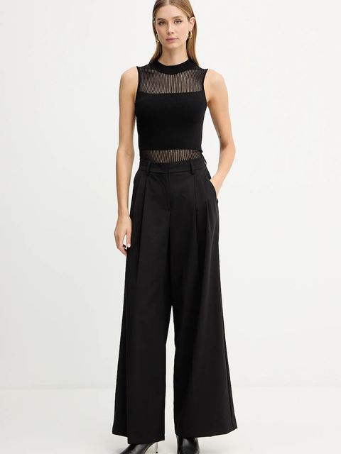 Morgan top damska kolor czarny gładka MJULIE