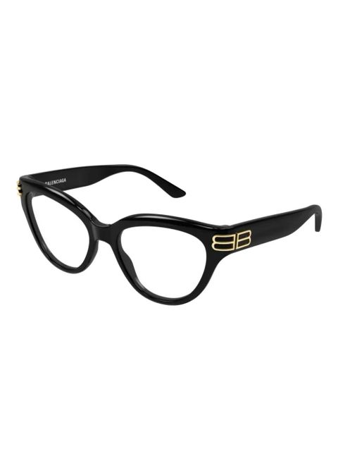 Balenciaga Eyewear logo cat-eye glasses - Black - zdjęcie produktu nr 2