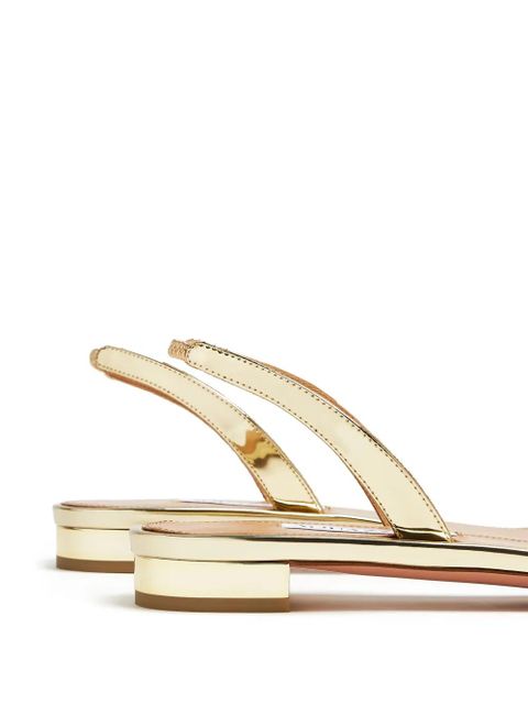Aquazzura metallic leather sandals - Gold - zdjęcie produktu nr 2