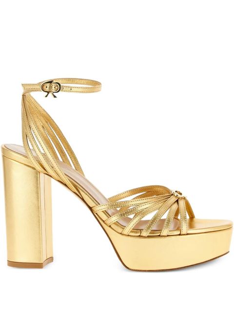 Gianvito Rossi Rita platform sandals - Gold - zdjęcie produktu nr 1