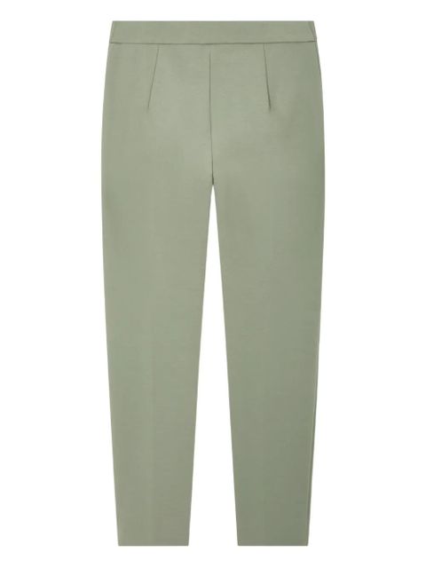 Max Mara pressed-pleat detail trousers - Green