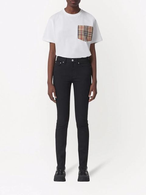 Burberry Vintage Check pocket cotton T-shirt - White - zdjęcie produktu nr 2