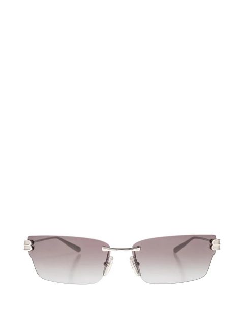Balenciaga Eyewear BB-logo rimless sunglasses - Silver - zdjęcie produktu nr 1