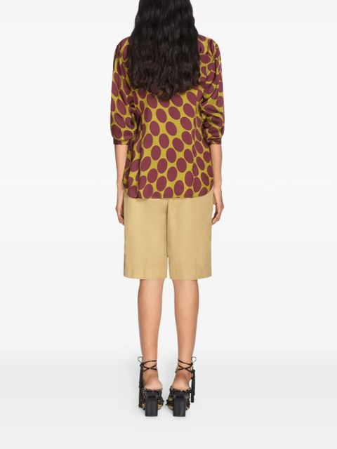 DRIES VAN NOTEN printed shirt - Neutrals