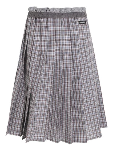 Miu Miu pleated skirt - Grey - zdjęcie produktu nr 1