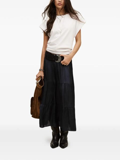 Ba&Sh Camyla tiered gathered-design skirt - Blue - zdjęcie produktu nr 2