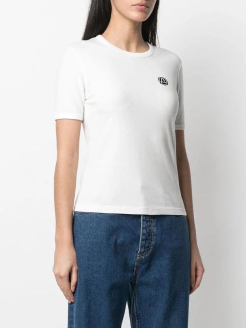 AMBUSH logo patch crew-neck T-shirt - Neutrals