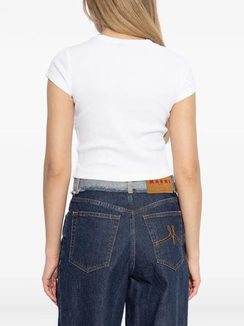 Vivienne Westwood Peru orb-motif crop top - White