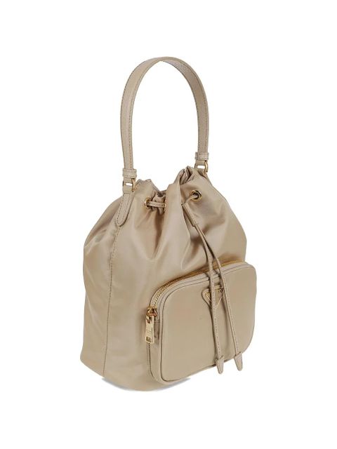 Prada top-handle leather shoulder bag - Neutrals