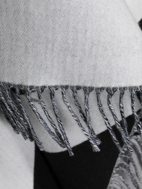 Valentino Garavani Strhype fringed scarf - White