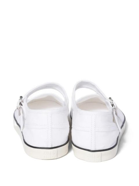 Miu Miu drill ballerinas - White