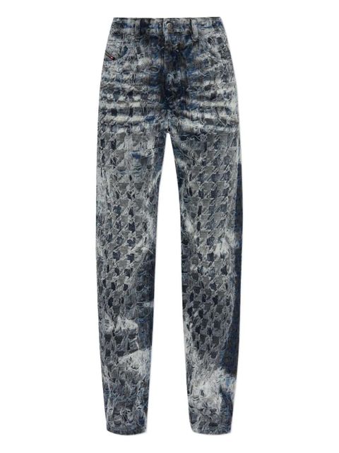 Diesel frayed-effect jeans - Grey - zdjęcie produktu nr 1