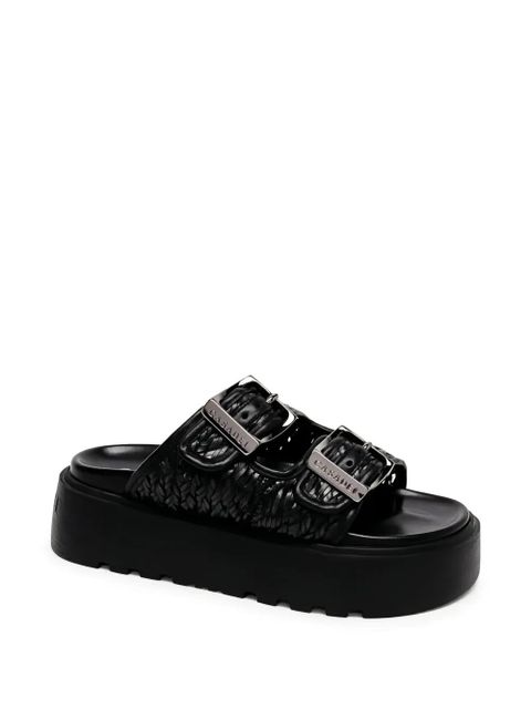 Casadei Suncity woven buckle-strap sandals - Black - zdjęcie produktu nr 1