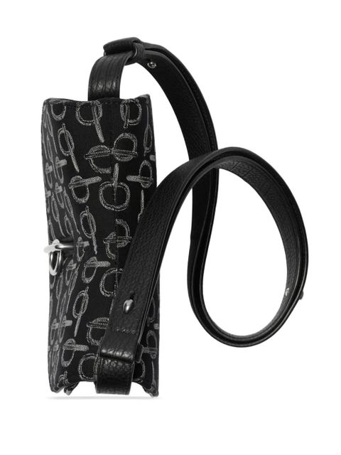 Burberry mini Rocking Horse b-pattern crossbody bag - Black