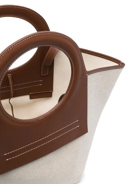 Hereu open-top canvas tote - Neutrals