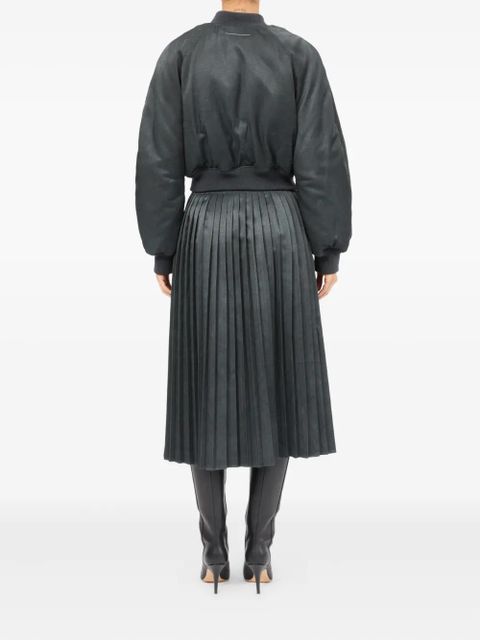 MM6 Maison Margiela cropped bomber jacket - Black - zdjęcie produktu nr 2