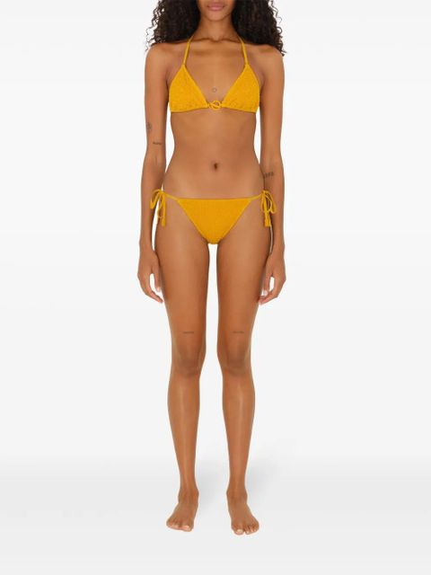 Burberry chain-detail bikini top - Yellow