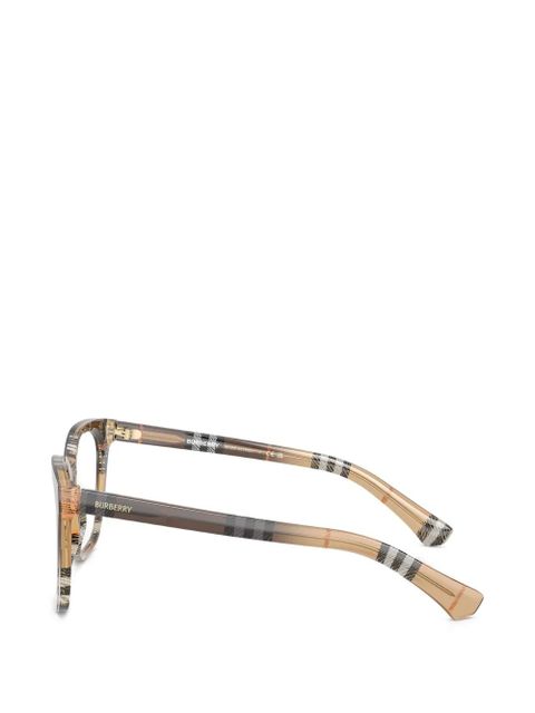 Burberry Eyewear check-pattern glasses - Brown