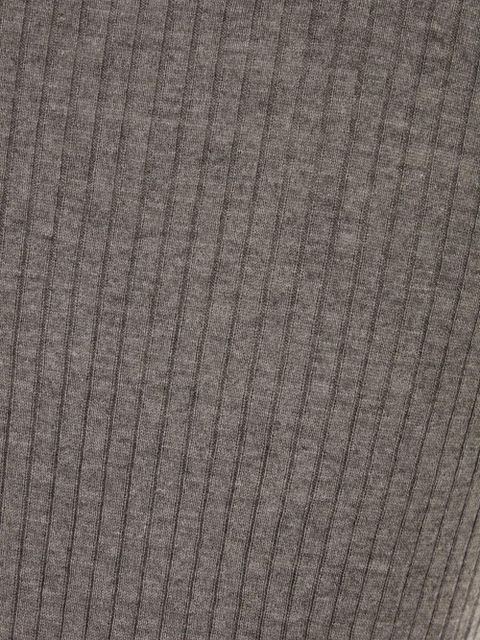 Max Mara ribbed turtleneck top - Grey