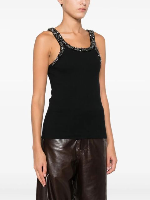 PINKO embellished top - Black