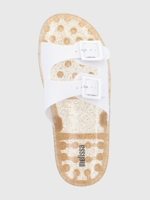 Melissa klapki Melissa Wide damskie kolor biały