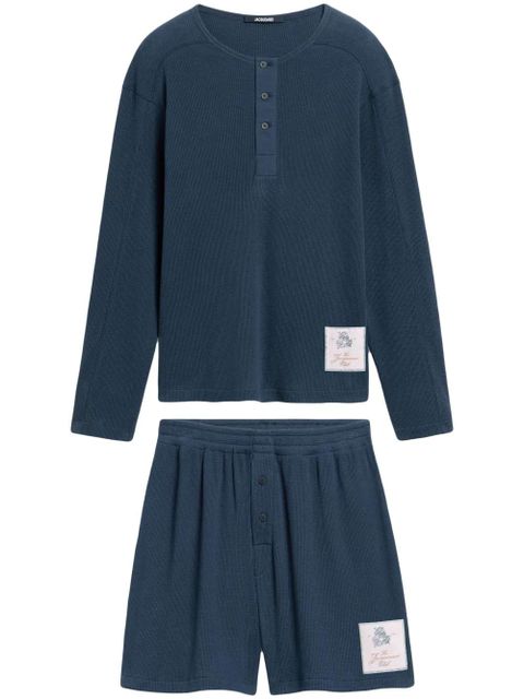 Jacquemus cotton playsuit - Blue - zdjęcie produktu nr 1