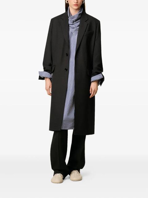 AMI Paris single-breasted wool coat - Black - zdjęcie produktu nr 2