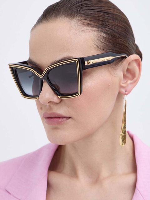 Valentino okulary przeciwsłoneczne V - GRACE damskie kolor czarny VLS.126A - zdjęcie produktu nr 1