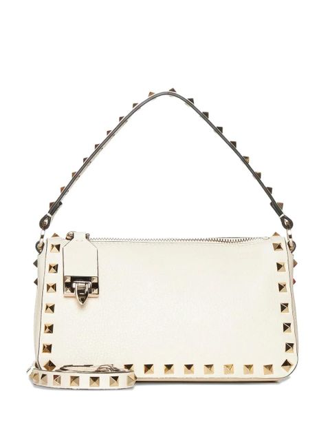Valentino Garavani small Rockstud leather crossbody bag - Neutrals - zdjęcie produktu nr 1