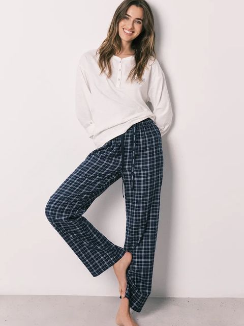 women'secret spodnie piżamowe damskie z wiskozą - zdjęcie produktu nr 1