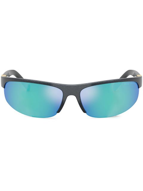 Miu Miu Eyewear navigator-frame sunglasses - Grey - zdjęcie produktu nr 1