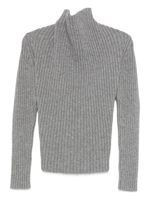 Victoria Beckham ribbed roll-neck sweater - Grey - zdjęcie produktu nr 1