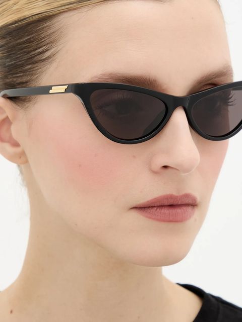 Bottega Veneta okulary przeciwsłoneczne damskie kolor czarny BV1414S