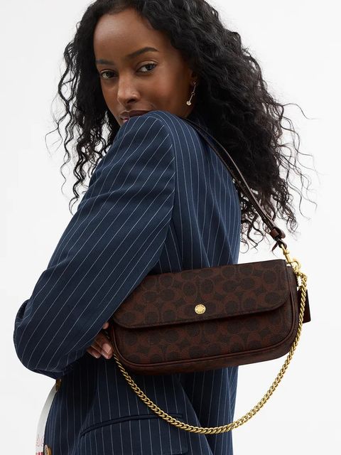 Coach torebka Brook kolor brązowy CAN91