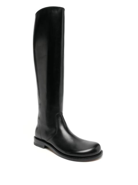 LOEWE Campo leather boots - Black