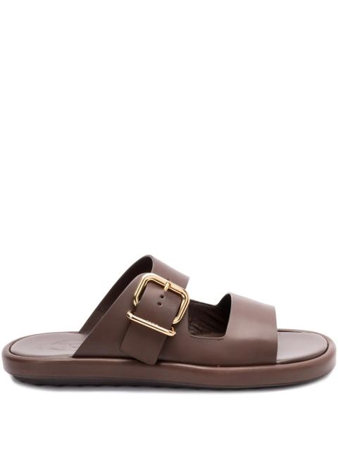 Tod's leather slides - Brown - zdjęcie produktu nr 1