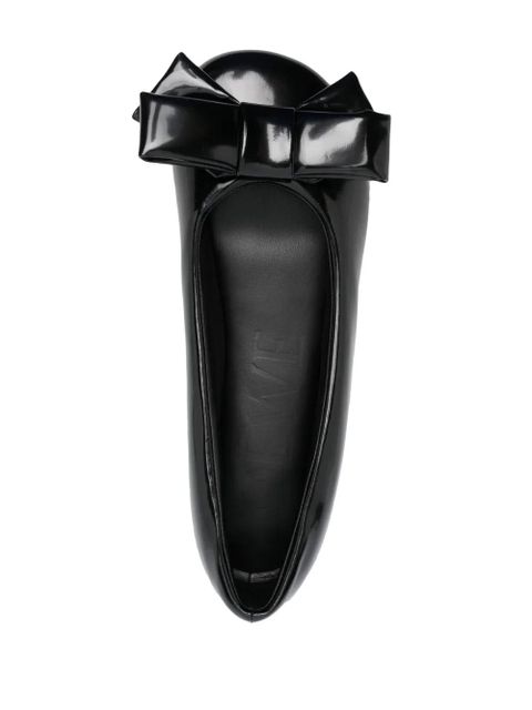 LOEWE Puffy leather ballerina pumps - Black - zdjęcie produktu nr 2