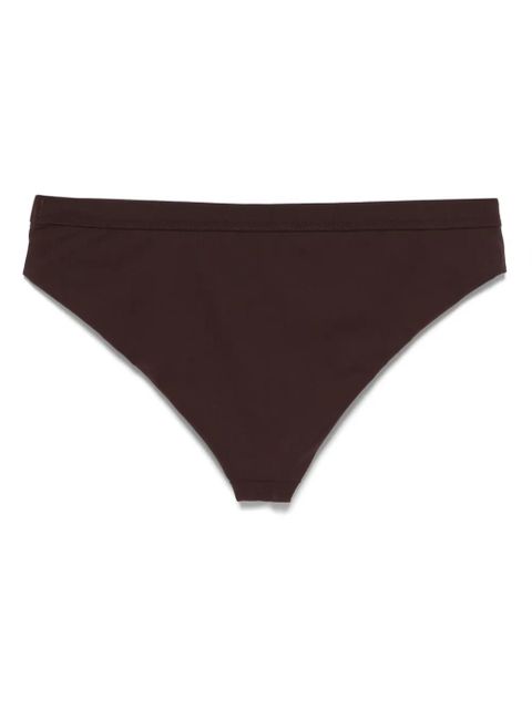 Jil Sander elasticated-waistband bikini bottoms - Brown - zdjęcie produktu nr 2