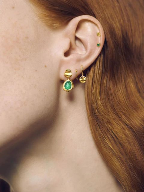 Monica Vinader Odyssey drop earrings - Gold - zdjęcie produktu nr 2