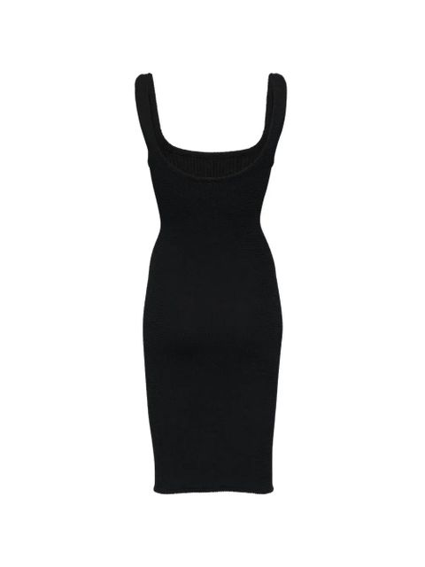 Hunza G square-neck midi dress - Black - zdjęcie produktu nr 2