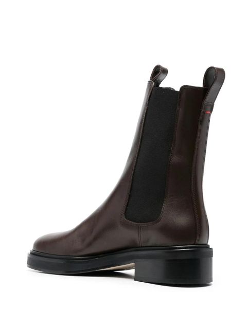 Aeyde 40mm leather boots - Brown