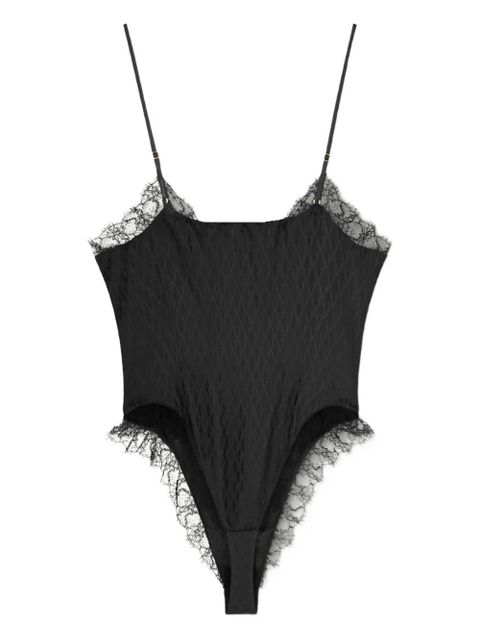 Versace lace-trimmed bodysuit - Black