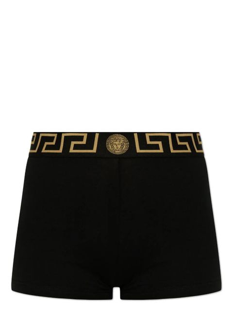 Versace Greca-print high-waist boxers - Black - zdjęcie produktu nr 1
