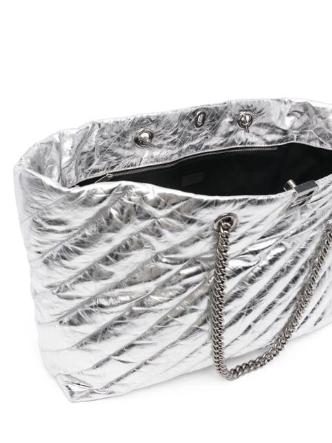 Balenciaga large Crush tote bag - Silver