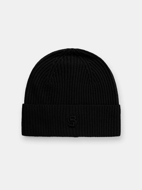 BOSS czapka wełniana kolor czarny 50557673 - zdjęcie produktu nr 1