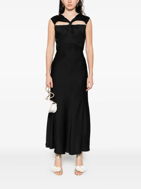 SANDRO rhinestone-embellished maxi dress - Black - zdjęcie produktu nr 2